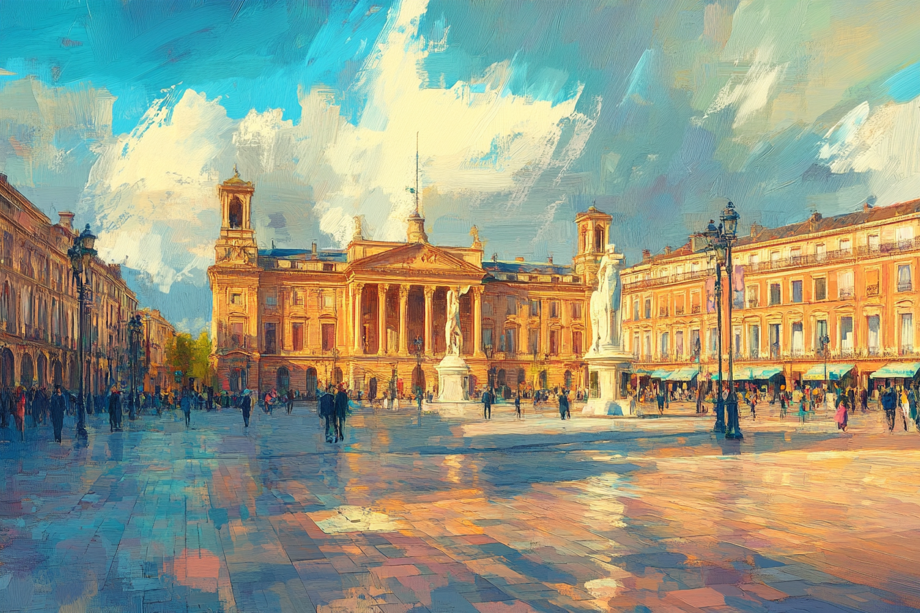 Place du Capitole Blanket