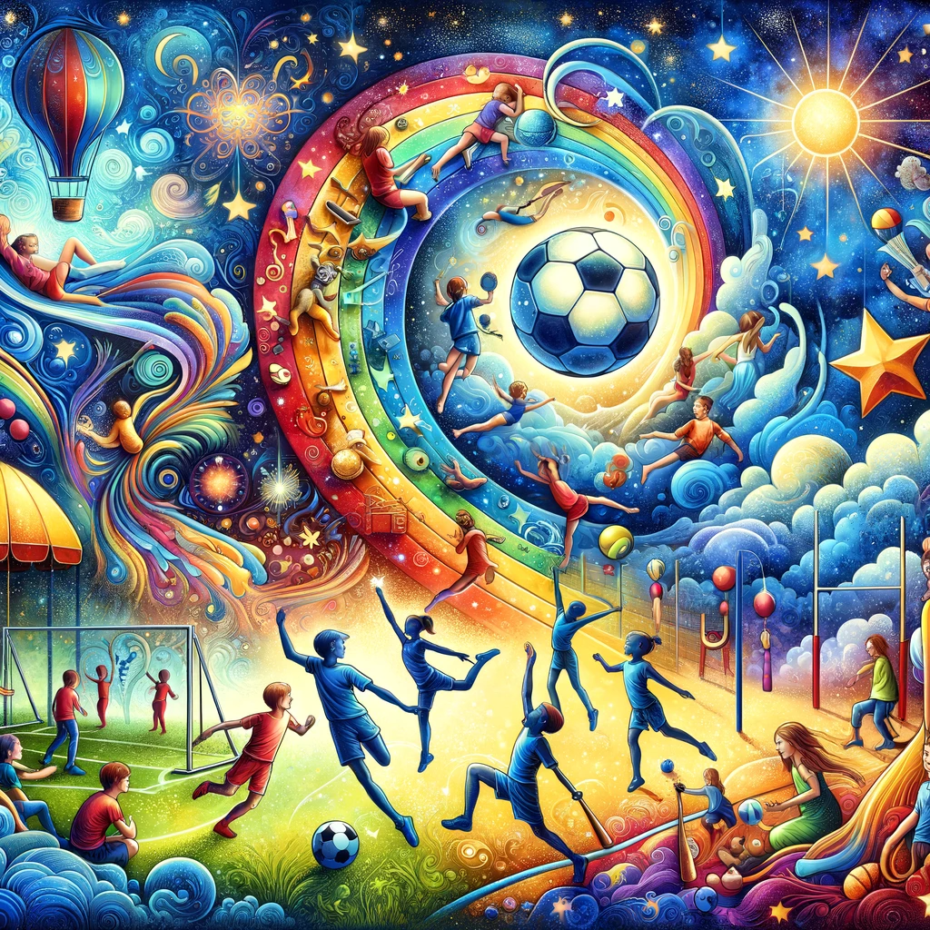 Playful Sports Fusion Canvas