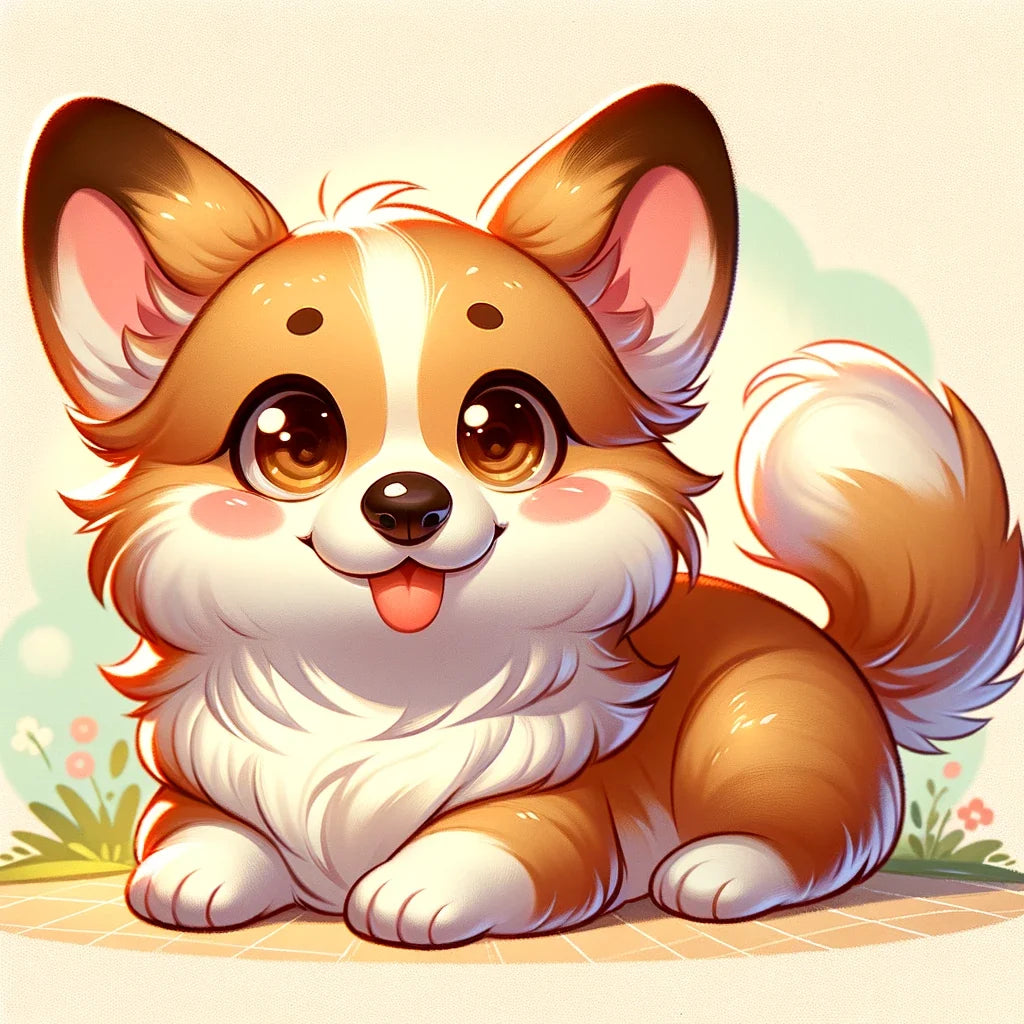 Playful Corgi Delight Canvas