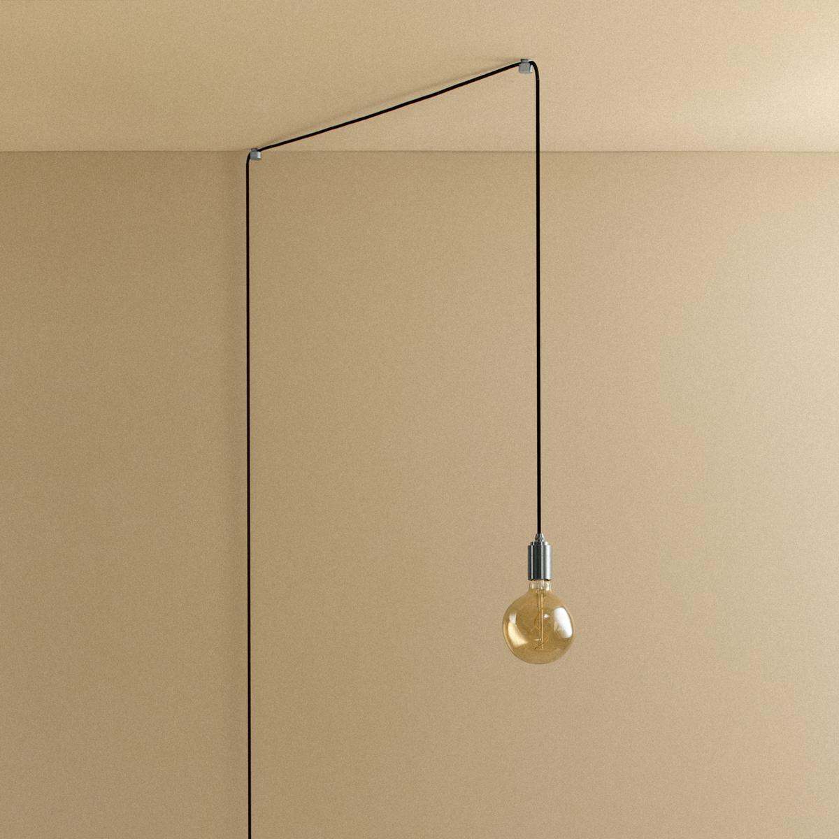 Voronoi I Plug-In Pendant in Stainless Steel