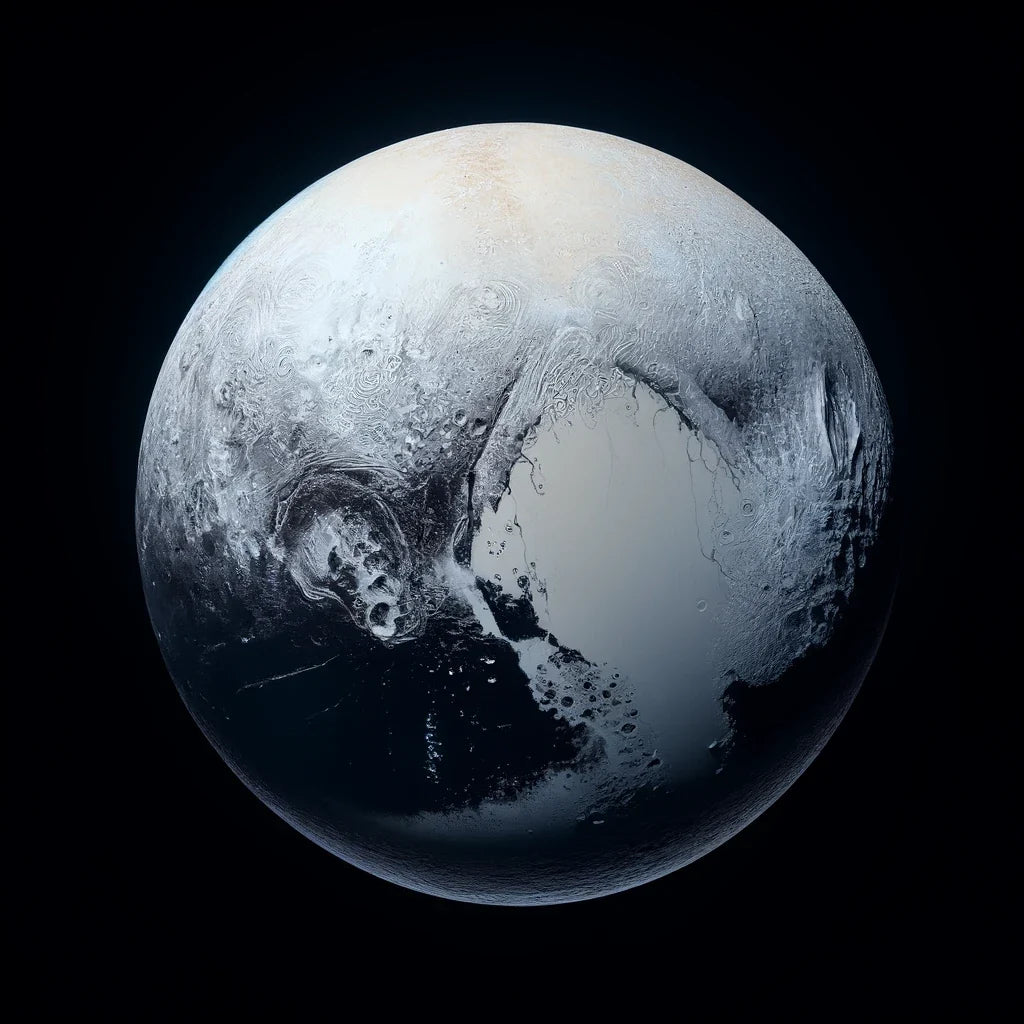 Pluto's Cosmic Isolation Cotton Cushion