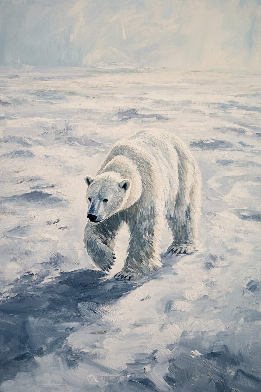 Polar Bear Wanderer Canvas