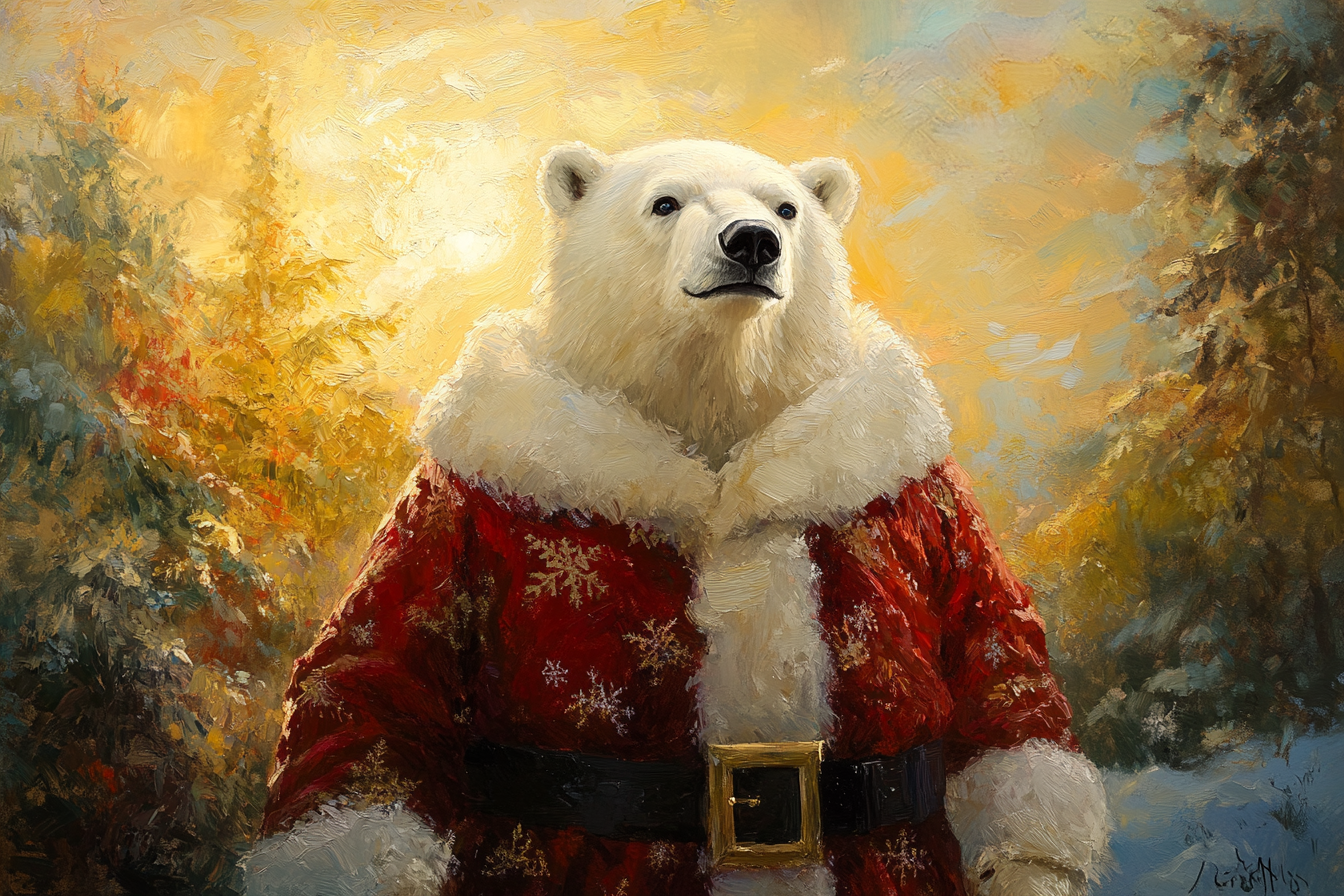 Polar Cheer Canvas