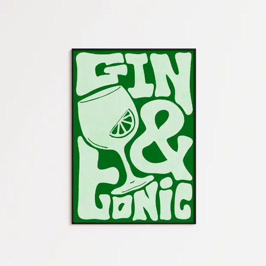 Funky Gin & Tonic - A5 Print