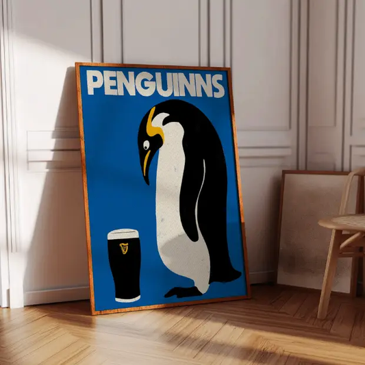Penguinns - Penguin Guinness - A5 Print