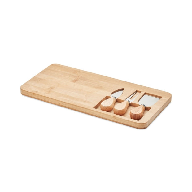 Bamboo Cheese Board Set