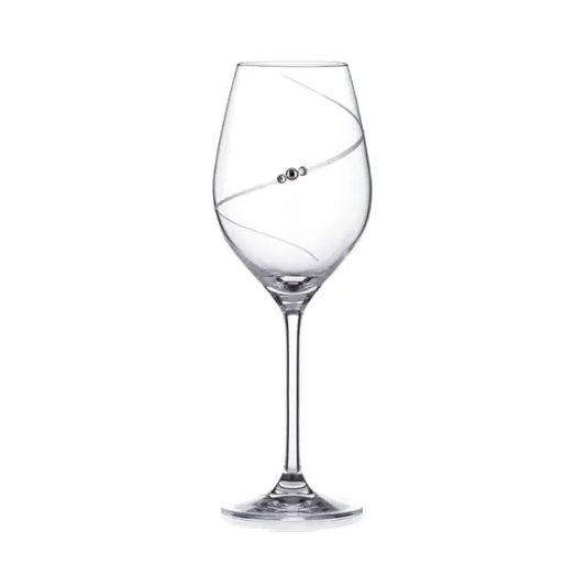 Diamante Wine Glasses - Gift Box of 6