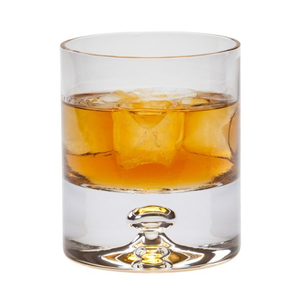 Krosno Bubble Base Whisky Tumblers - 280ml - Set of 6