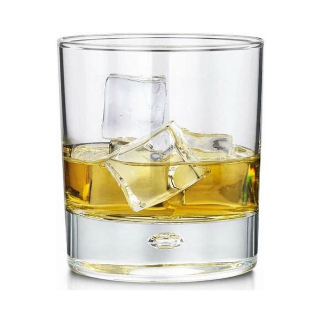 Krosno Bubble Based Whisky Tumblers - 330ml - Set of 6