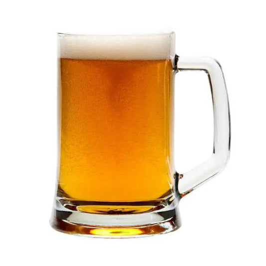 Large Straight Sided Glass Tankard - 670ml - Clearance
