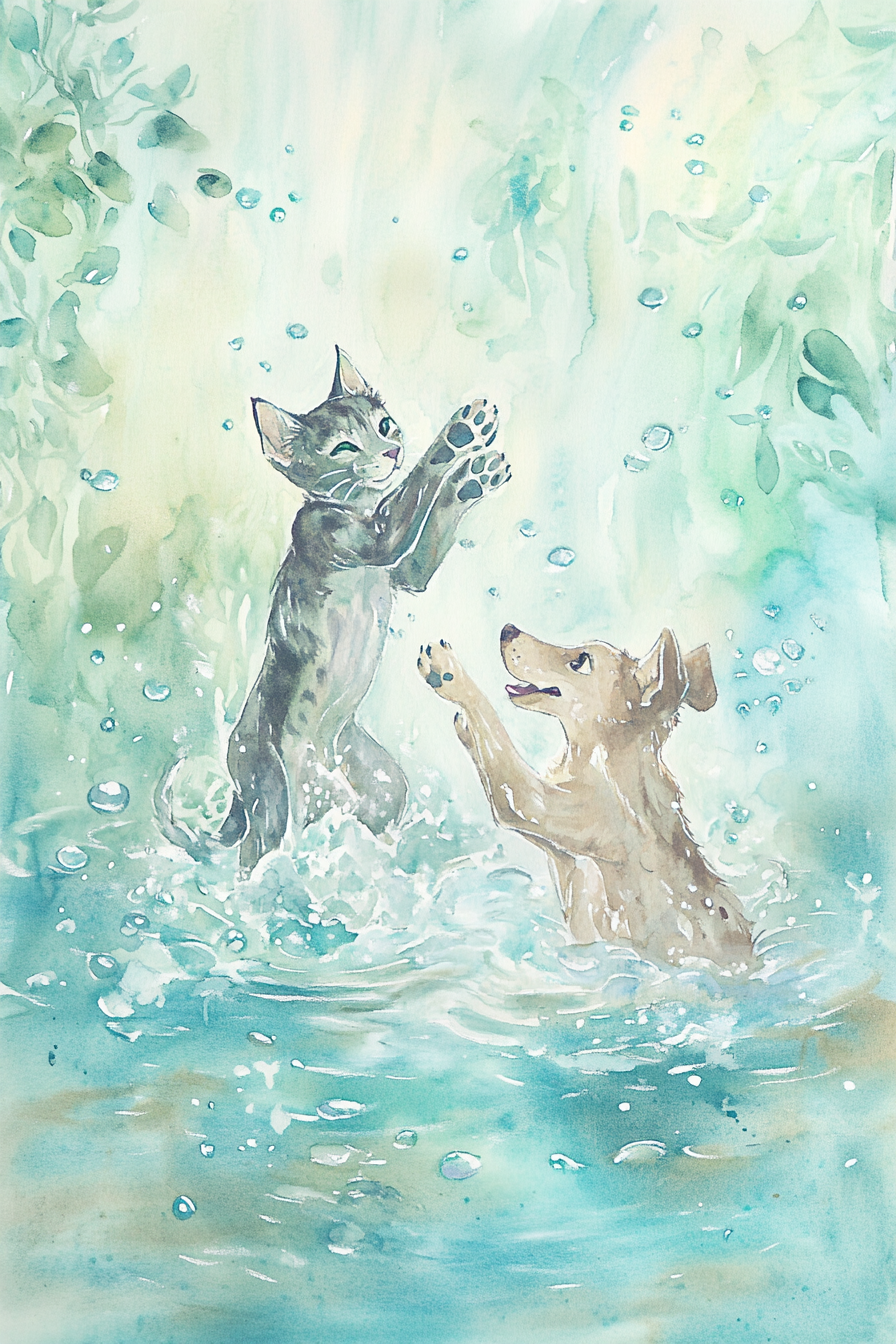 Puddle Pals Canvas