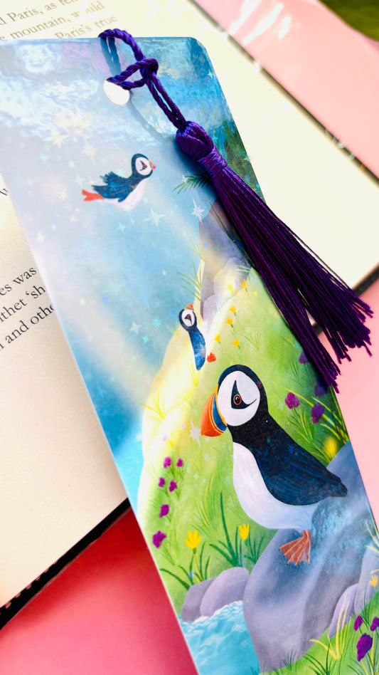 Puffin Holographic Bookmark- British Wildlife Gift