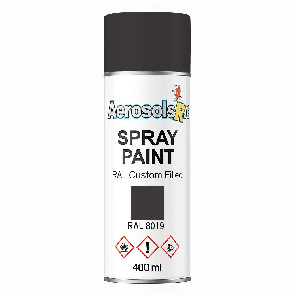 RAL 8019- 400ml Aerosol Spray Paint Any Finish