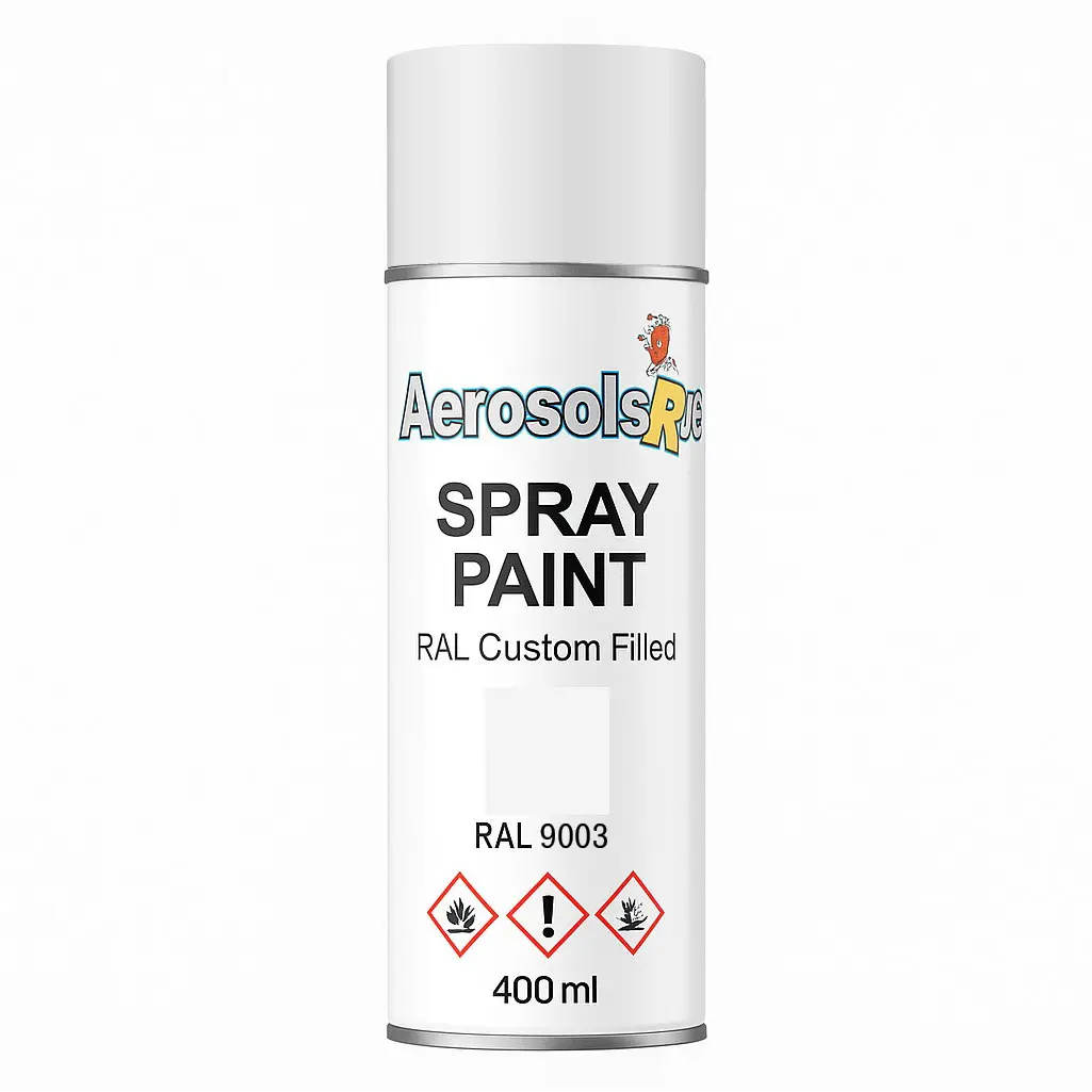 RAL 9003- 400ml Aerosol Spray Paint Any Finish