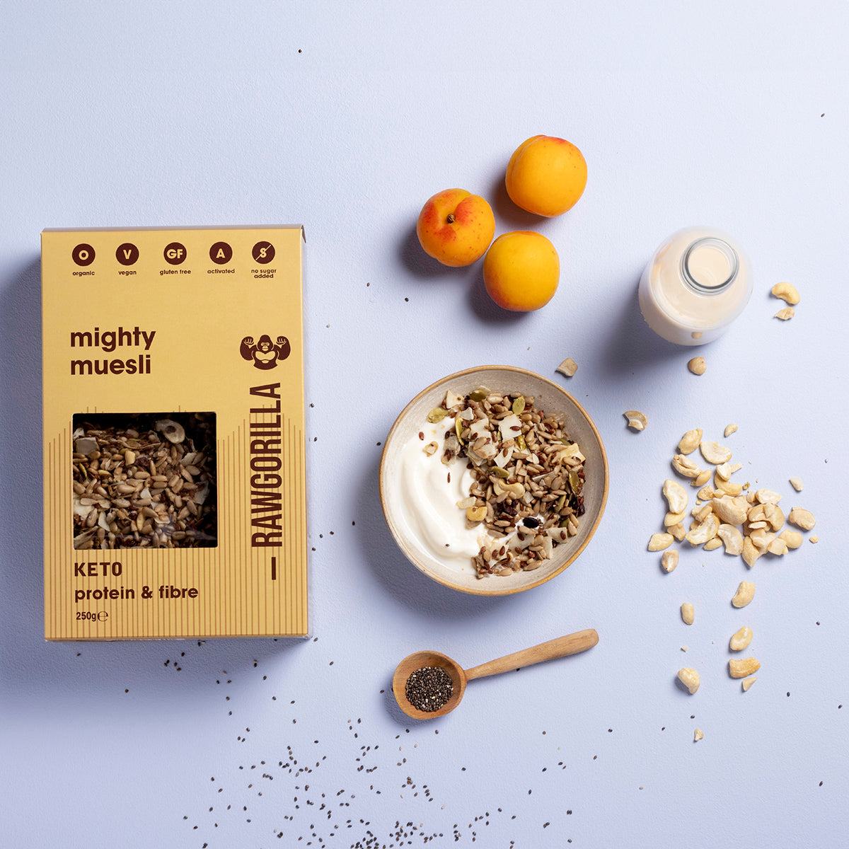 Organic Mighty Muesli Keto - 250g - Raw Gorilla