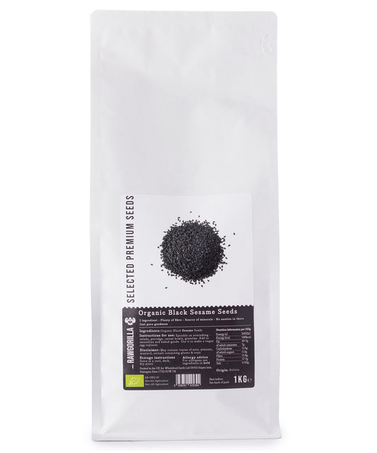 Organic Black Sesame Seeds - RAWGORILLA - 1kg