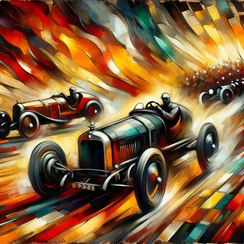 Race of Flames Canvas