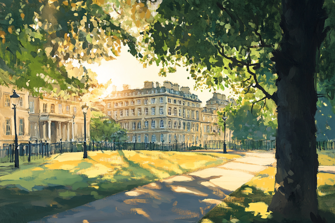 Radiant Royal Crescent Canvas