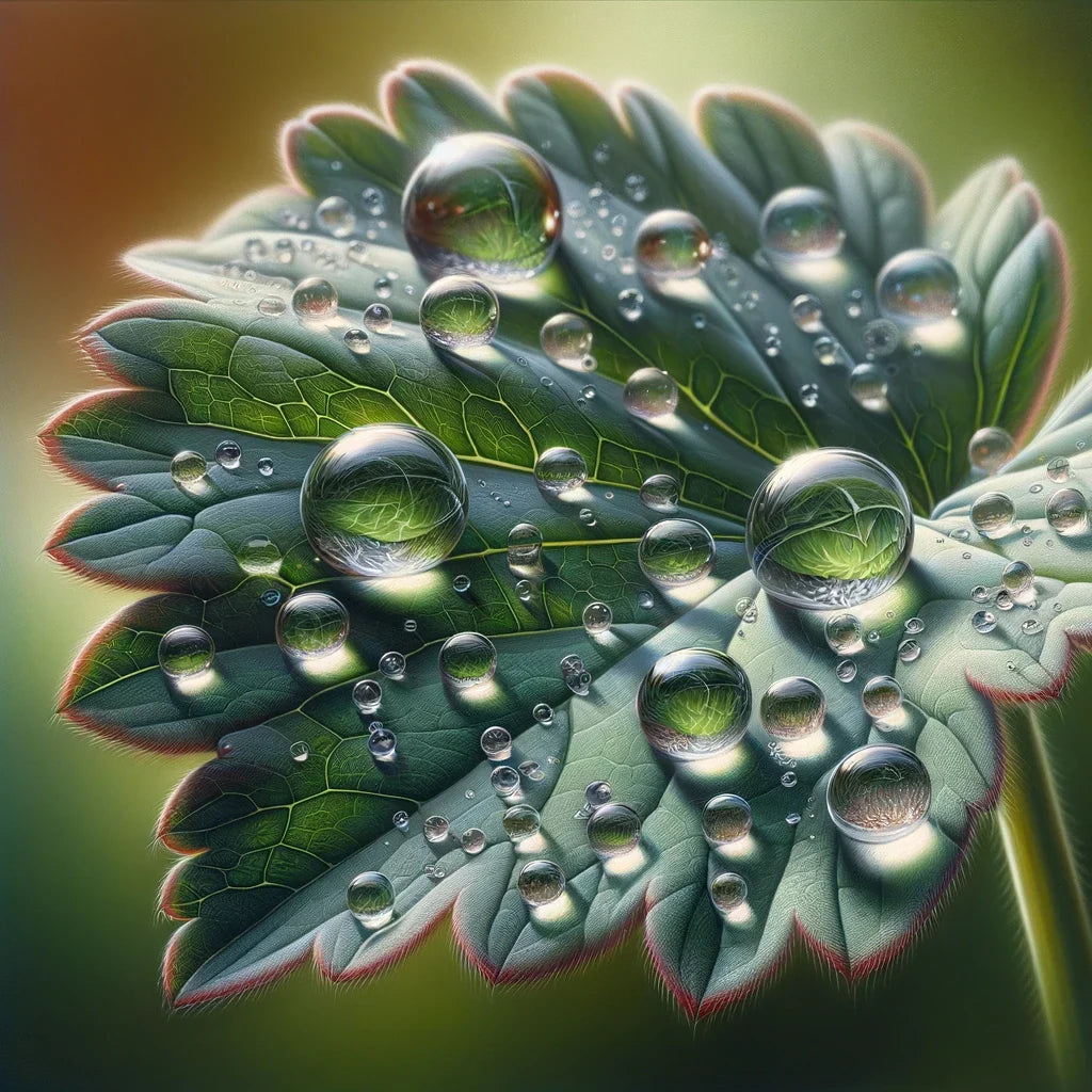 Rain-Kissed Leaf Canvas