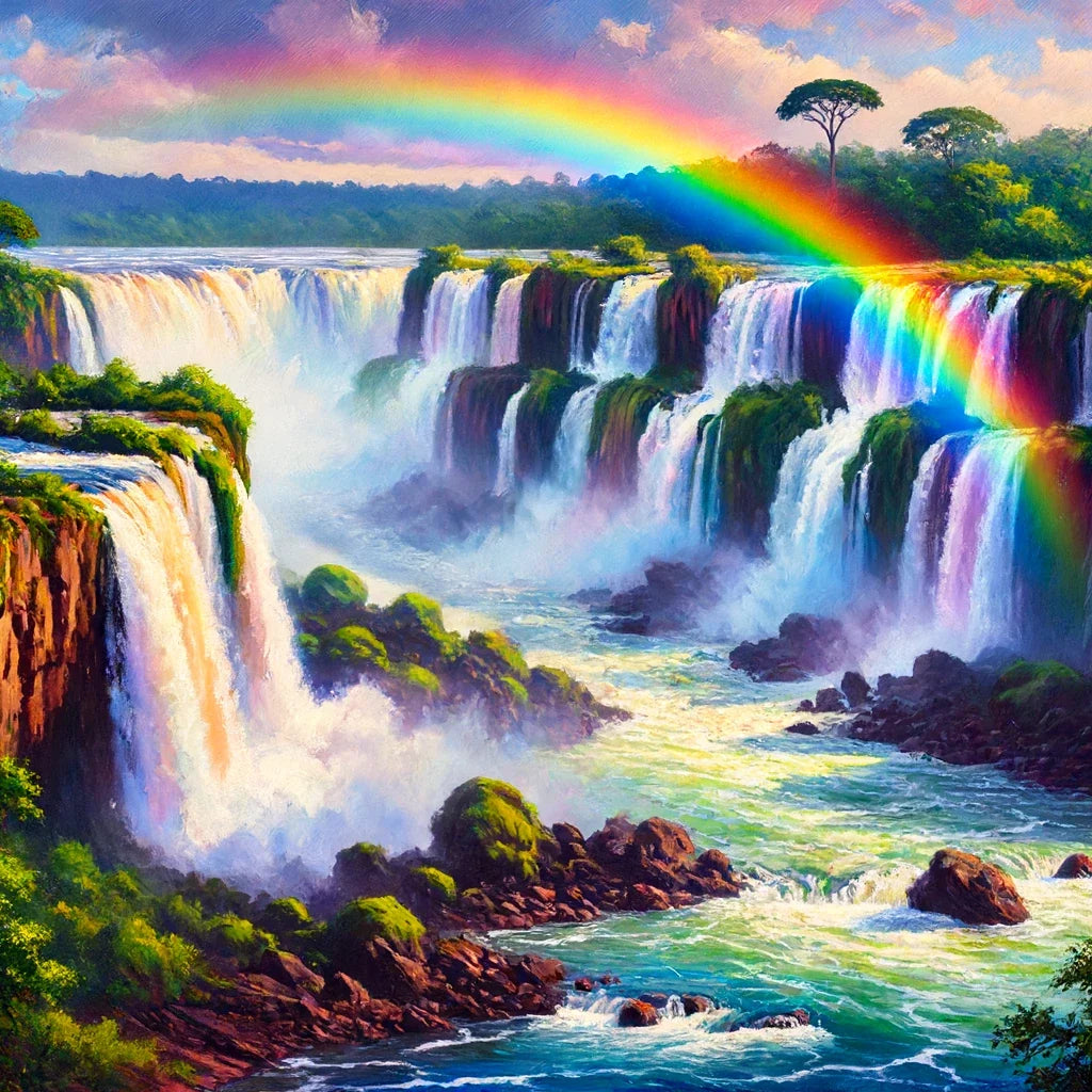 Rainbow Falls Canvas