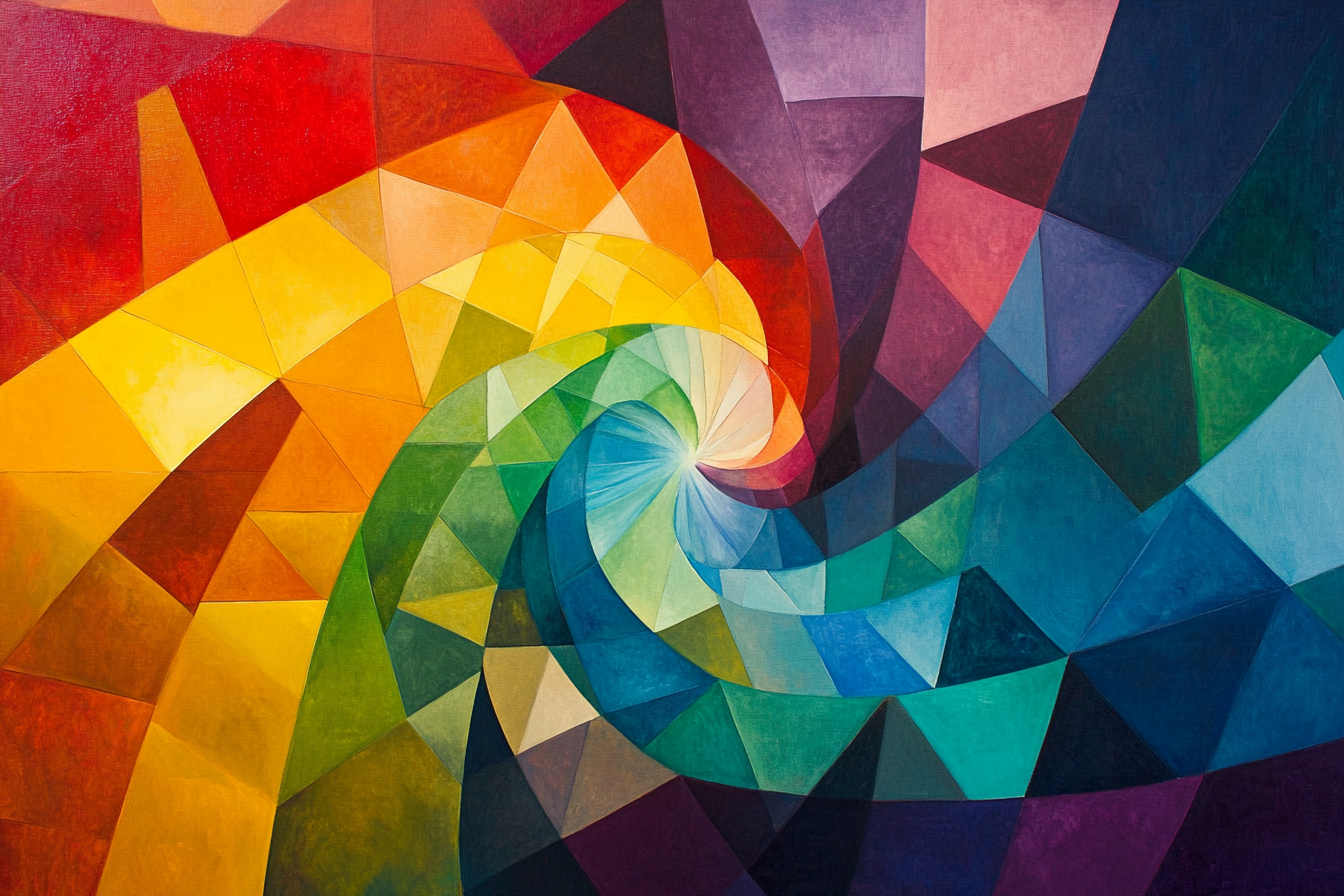 Rainbow Vortex Canvas
