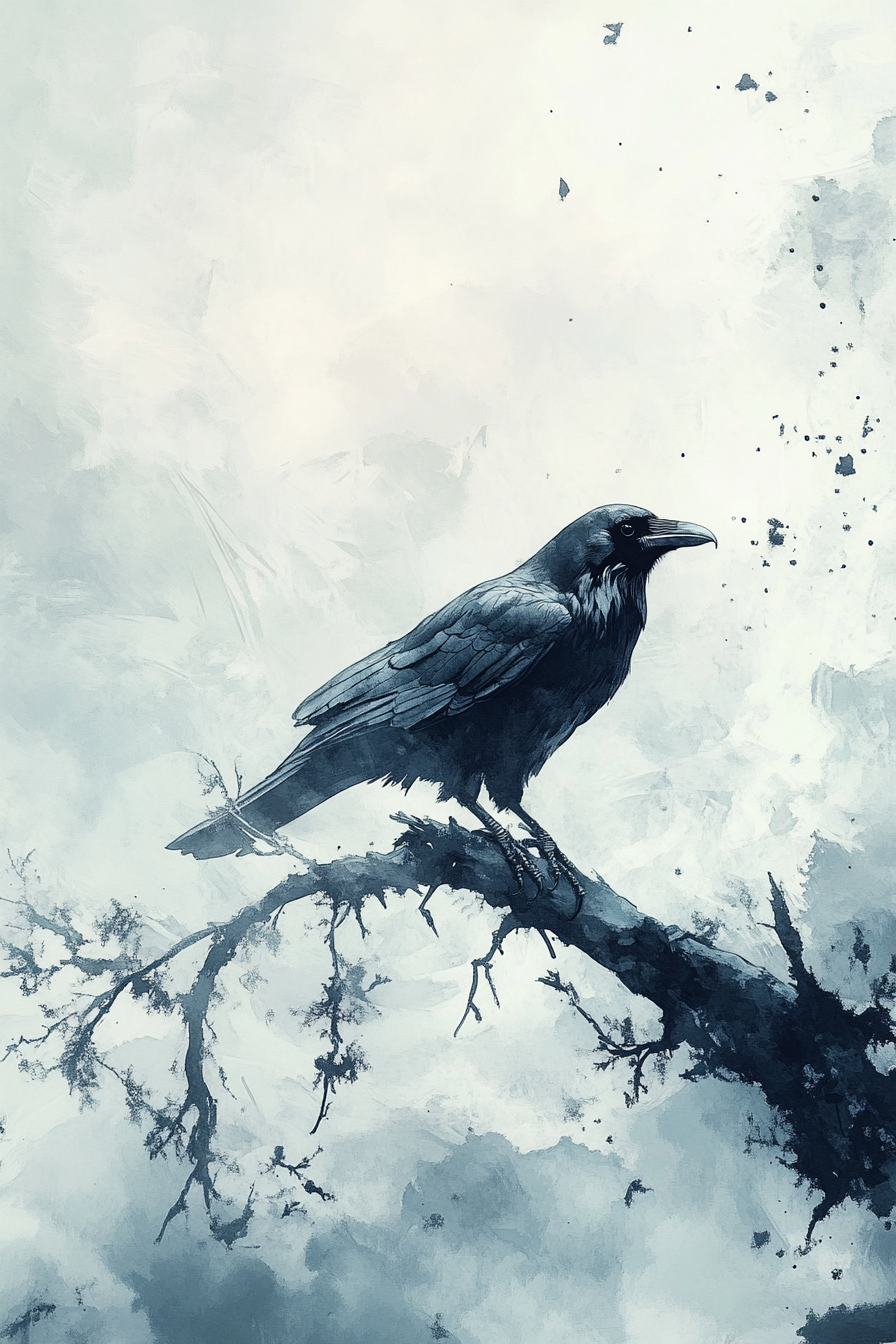 Raven's Mystery Canvas