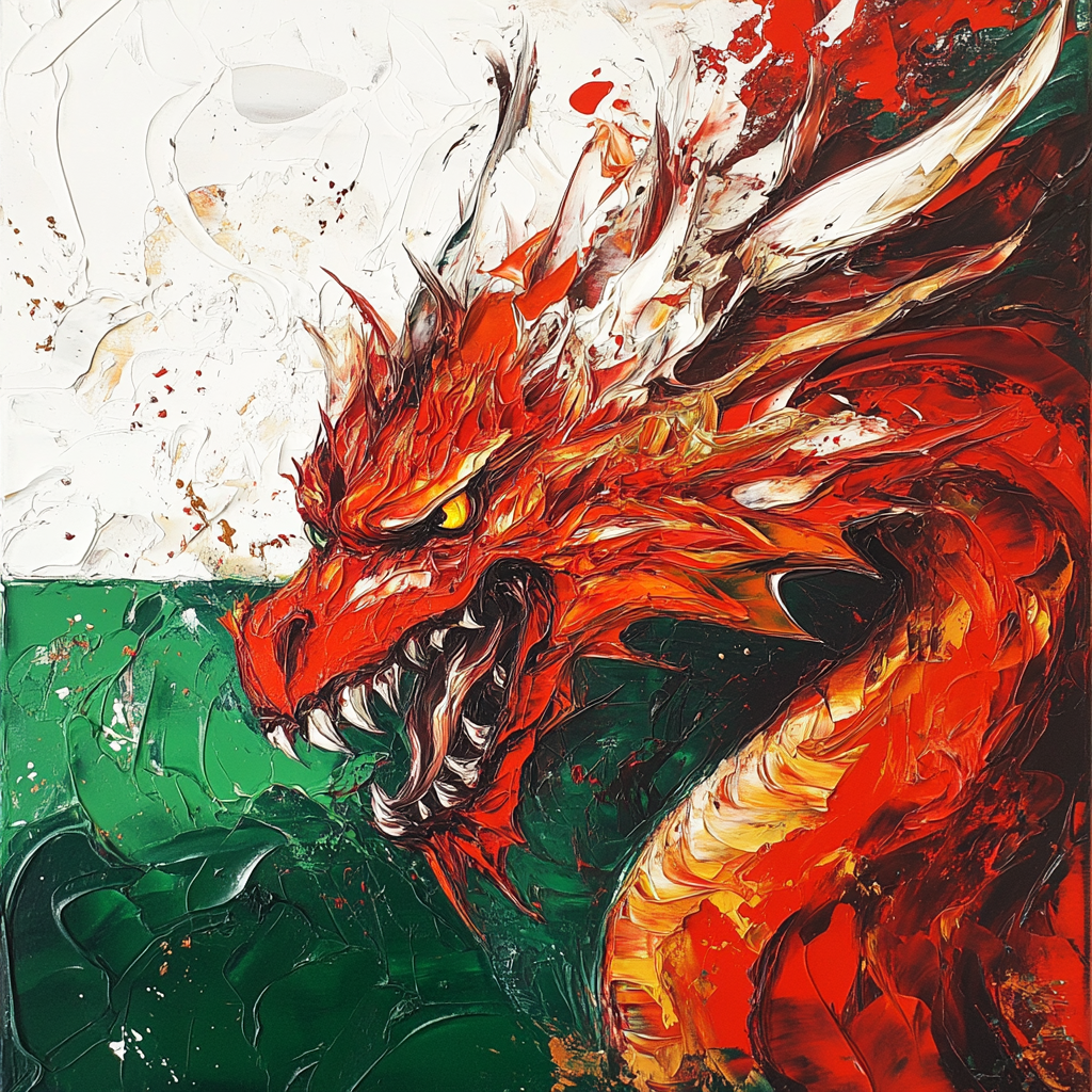 Red Dragon Honour Canvas