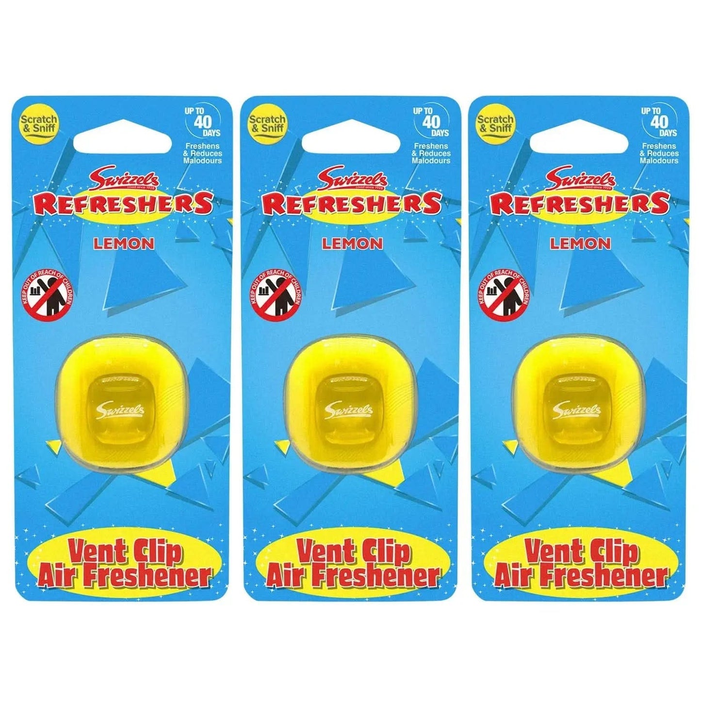 Swizzels Lemon Refreshers Single Vent Clip Car Air Freshener