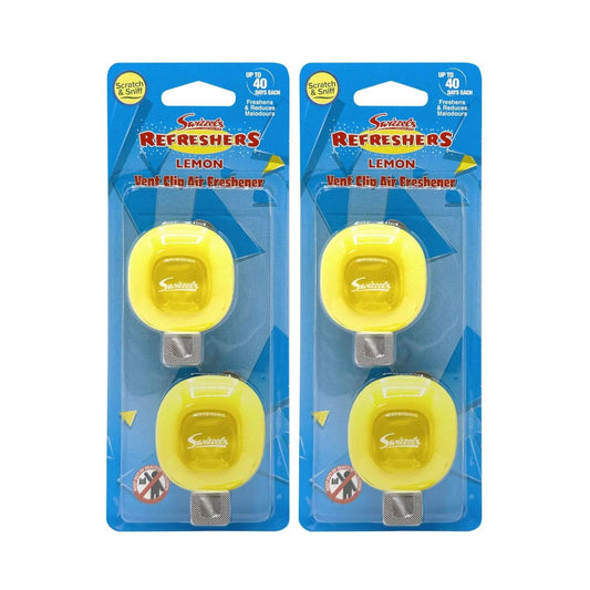 Swizzels Lemon Refreshers Twin Vent Clip Car Air Freshener