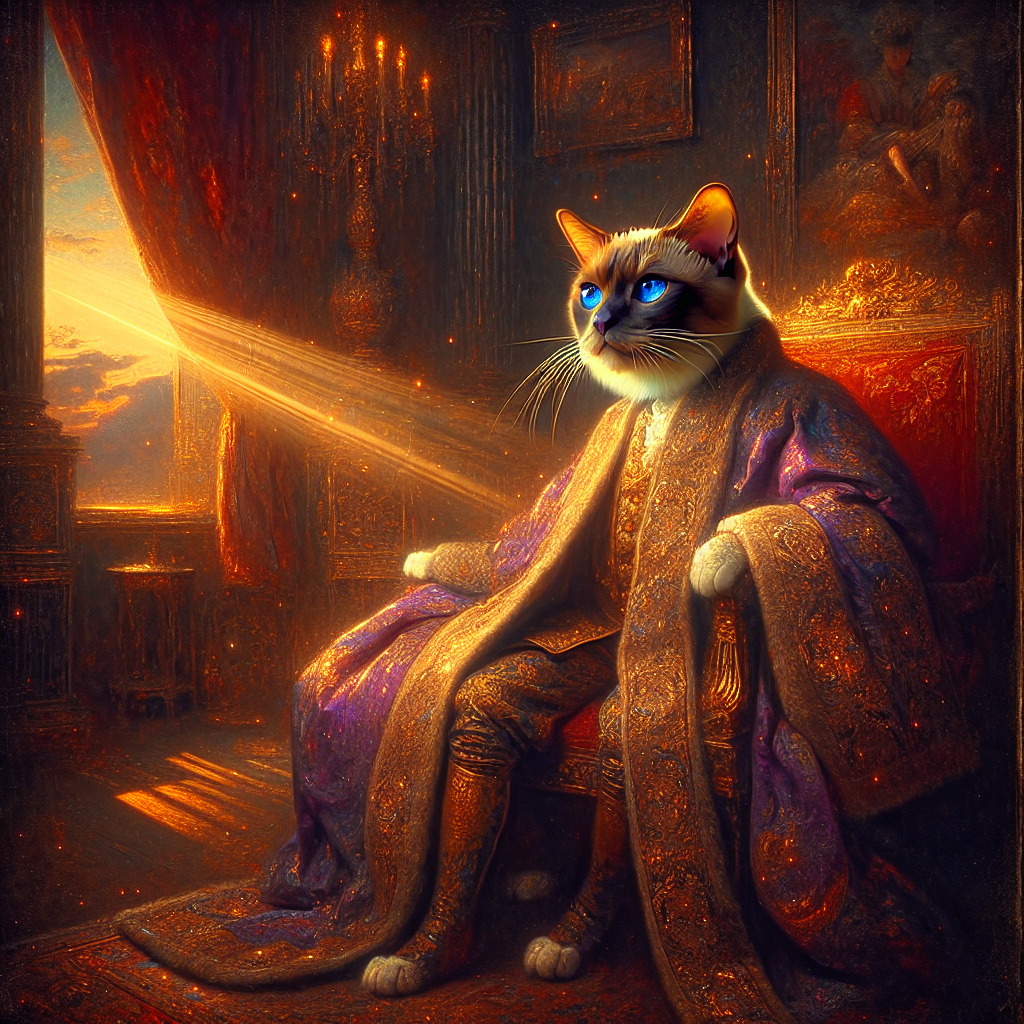 Regal Burmese Twilight Canvas