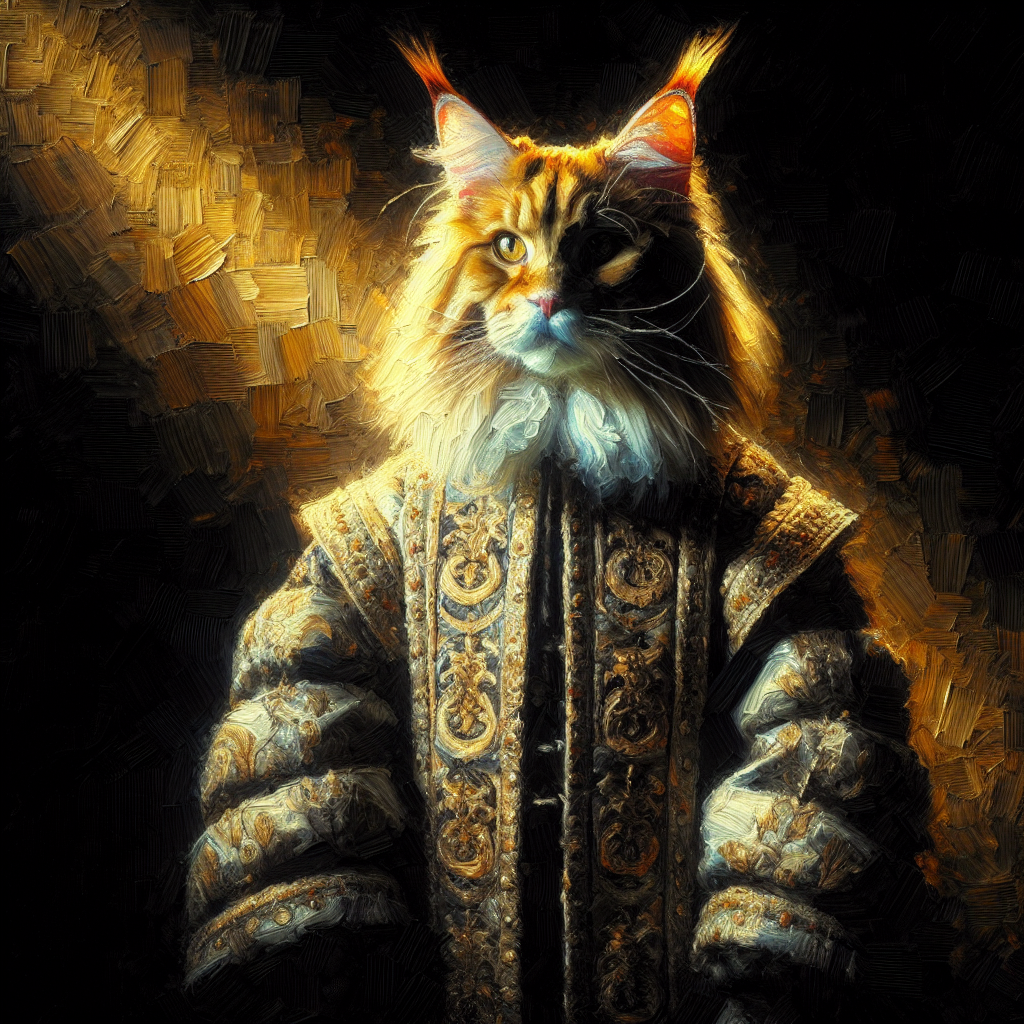 Regal Coon Aristocrat Canvas