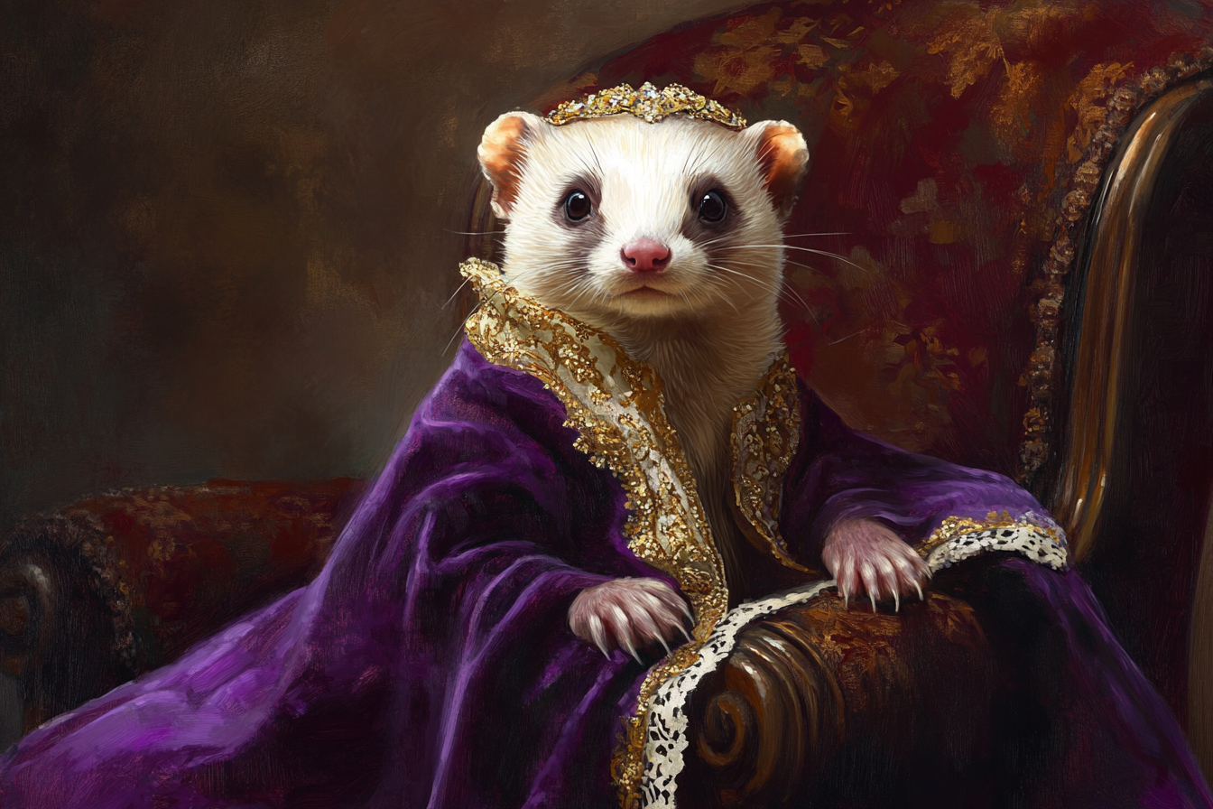Regal Ferret Canvas