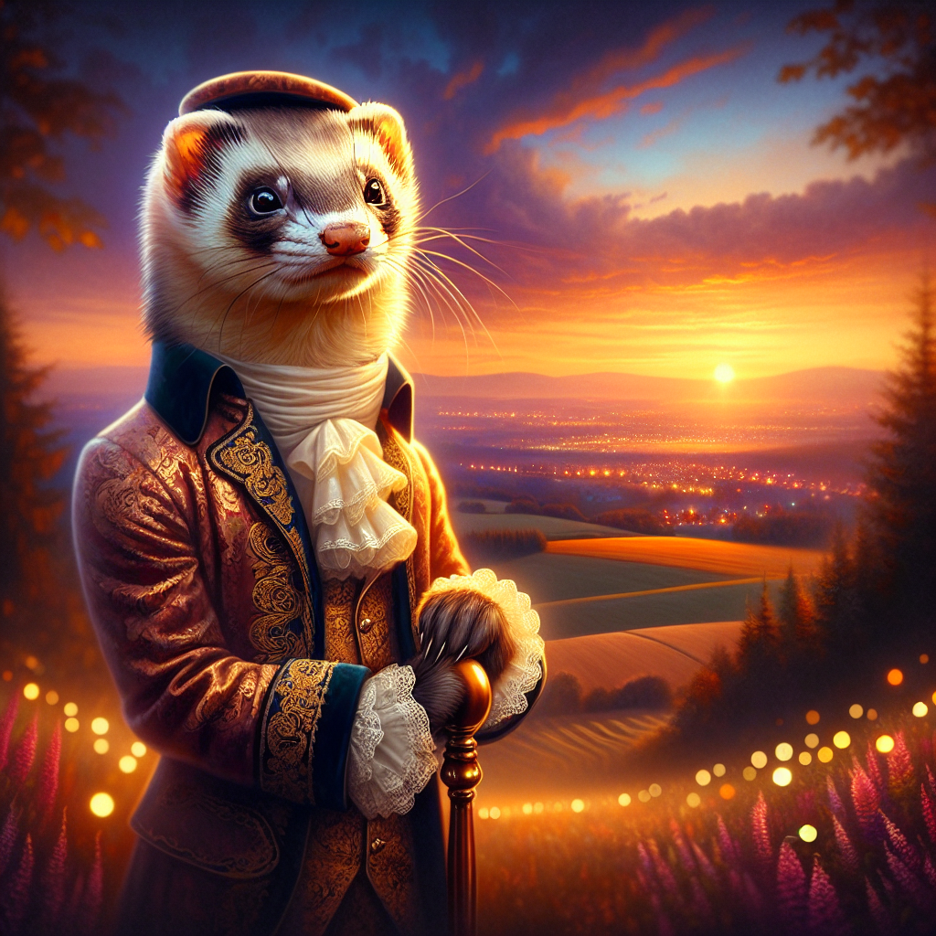 Regal Ferret Dusk Reverie Canvas