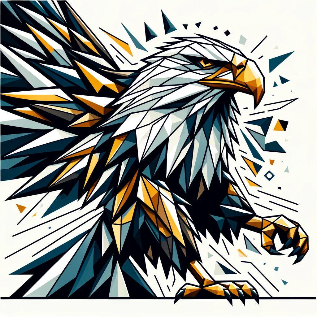 Regal Geometric Eagle Flight Canvas