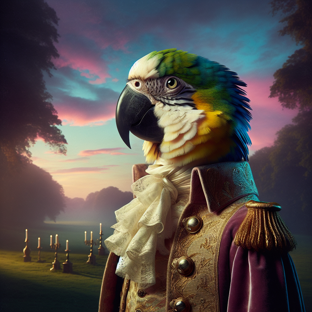 Regal Parrot Majesty Canvas