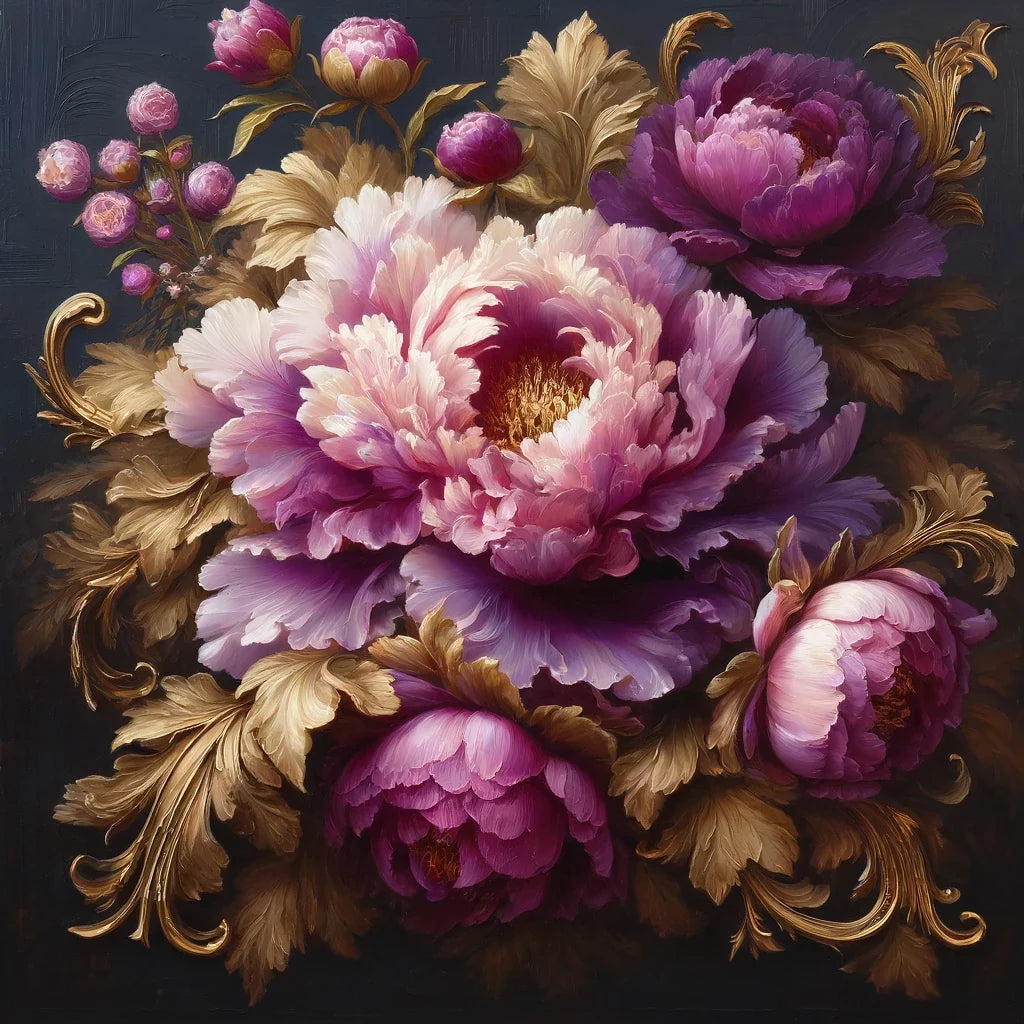 Regal Peony Canvas
