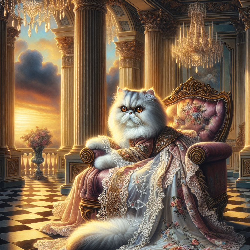 Regal Persian Throne Canvas