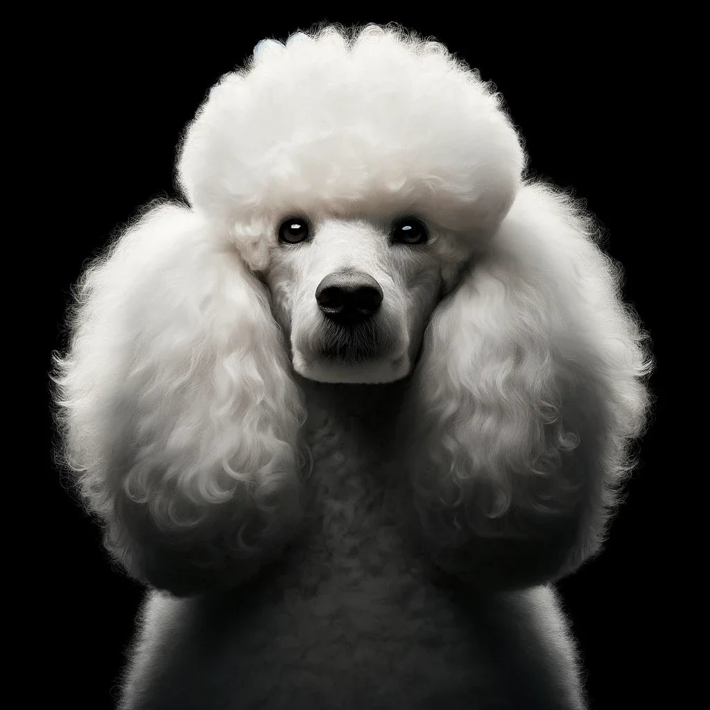 Regal Poodle Canvas