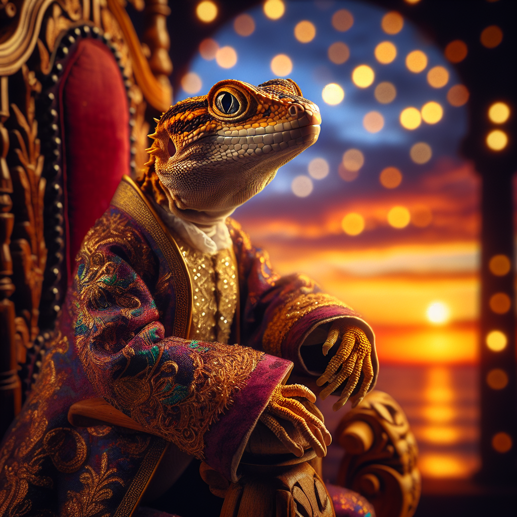 Regal Reptile Royalty Canvas