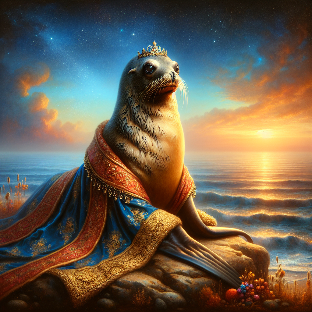 Regal Sea Lion Dusk Canvas