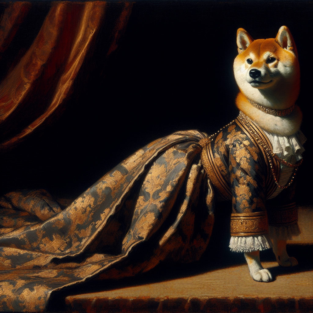 Regal Shiba Twilight Majesty Canvas