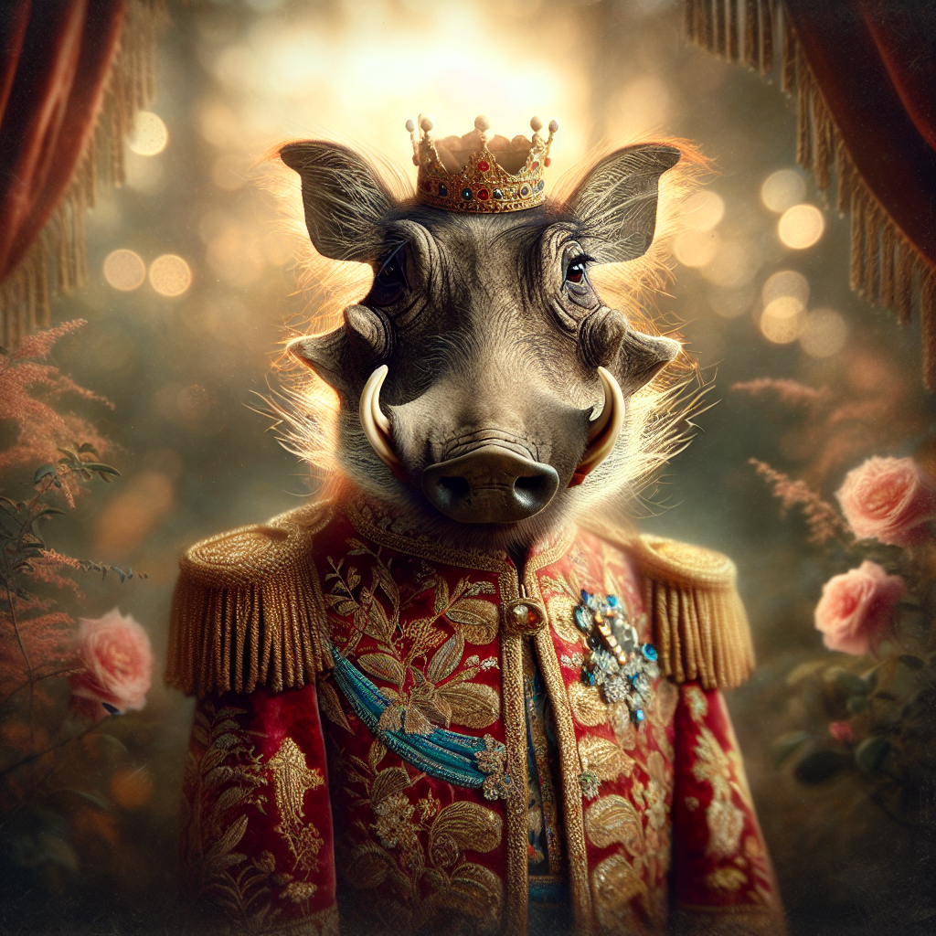 Regal Warthog Dawn Canvas