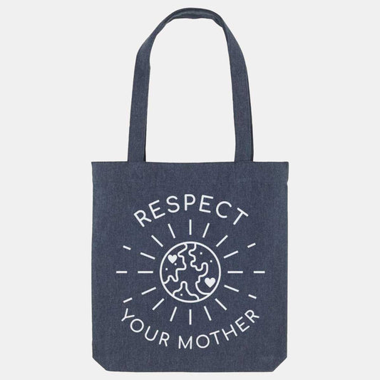 Respect Your Mother Woven Tote Bag, Vegan Gift