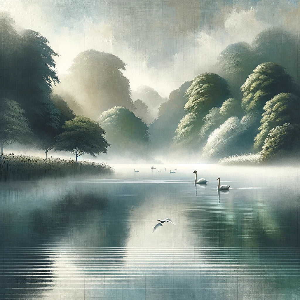Cardiff Roath Park Lake Canvas