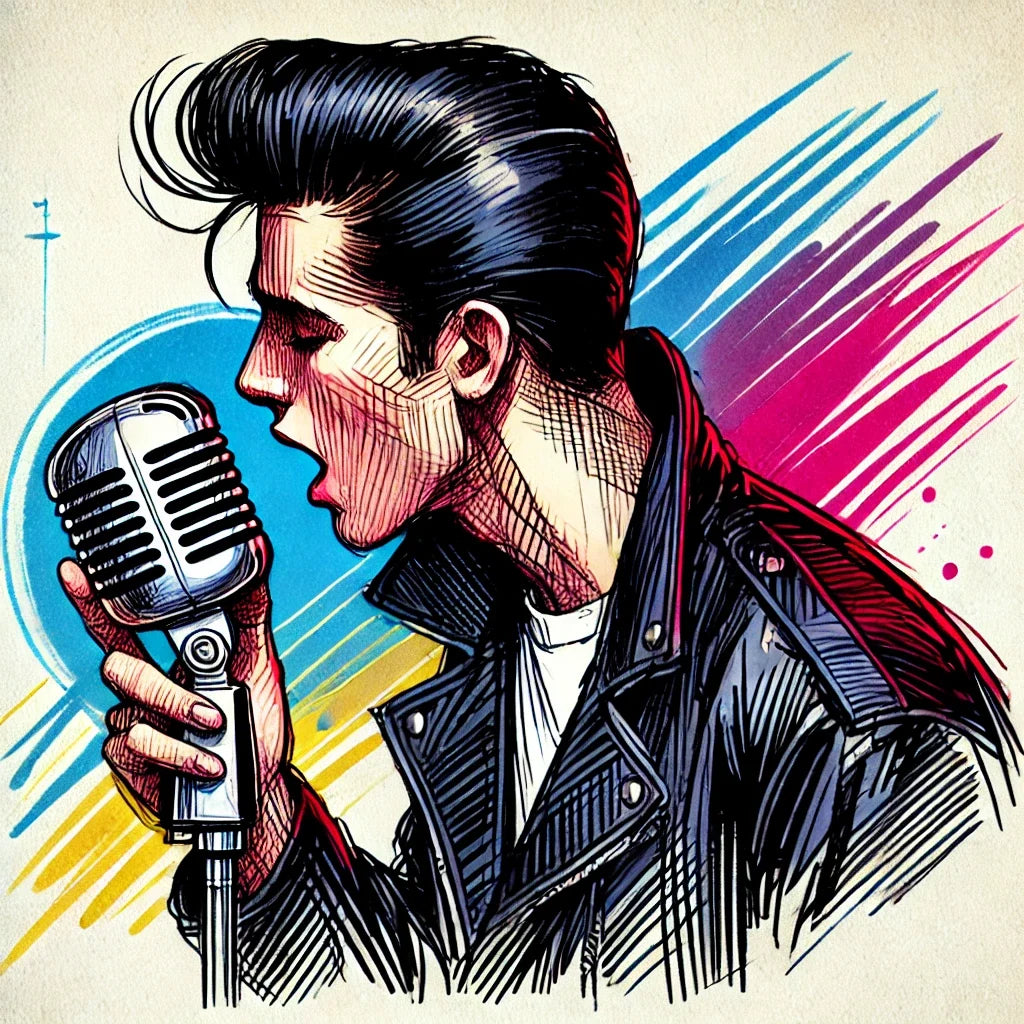 Rock'n'Roll Legend Sketch Canvas