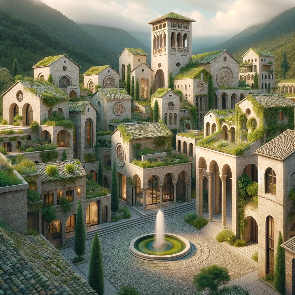 Romanesque Reimagined Canvas