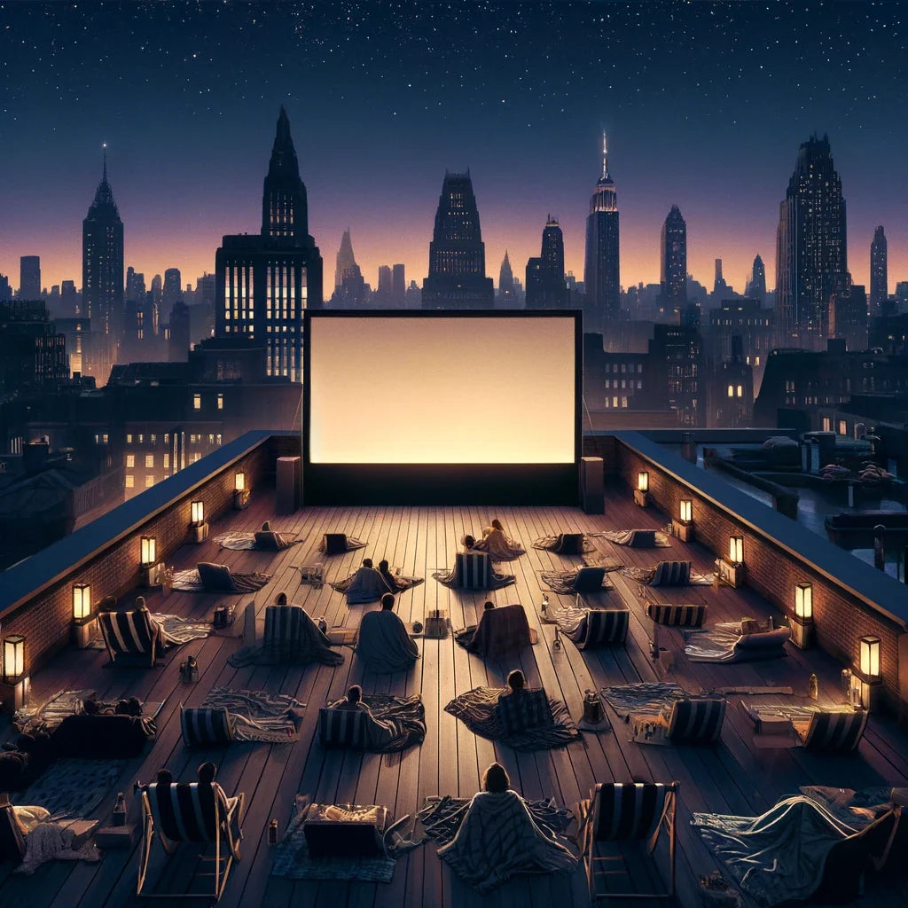 Rooftop Cinema Summer Nights Cotton Cushion