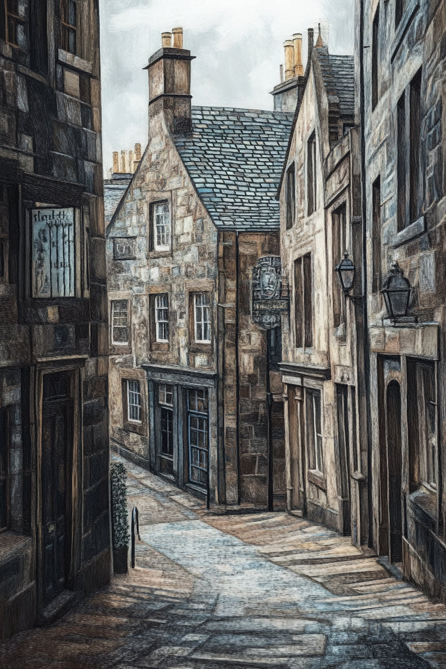 Royal Mile Impressionist Canvas