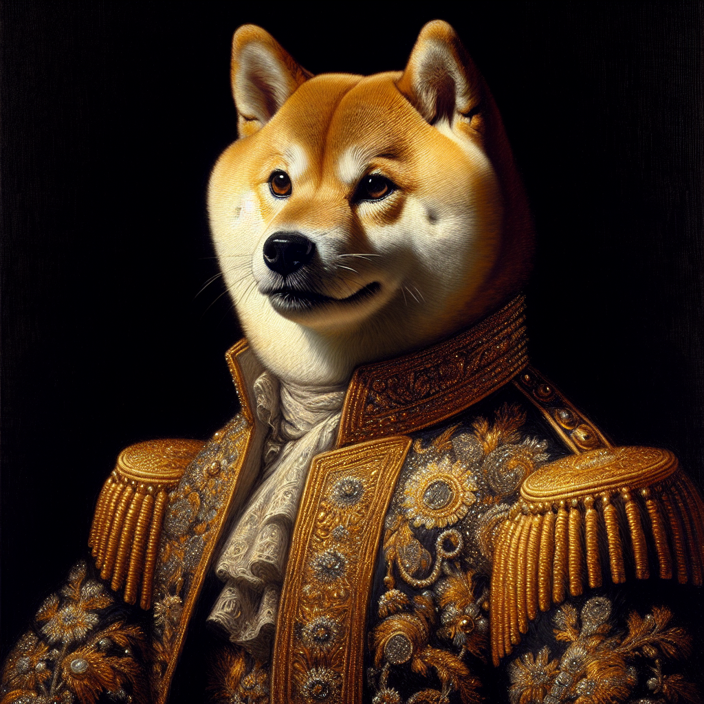 Royal Shiba Impressions Canvas