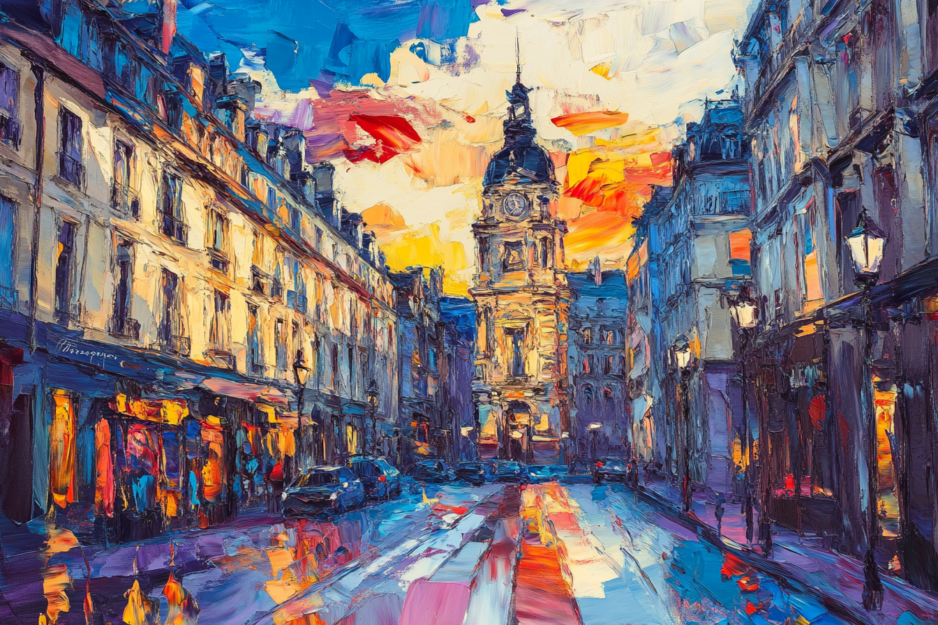 Rue de la Bourse Canvas